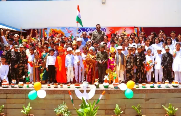 Exuberant Celebration of 77 th Independence Day at Kautilya Vidyalaya !