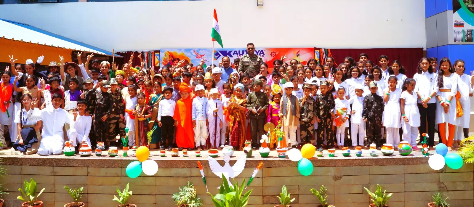 Exuberant Celebration of 77 th Independence Day at Kautilya Vidyalaya !